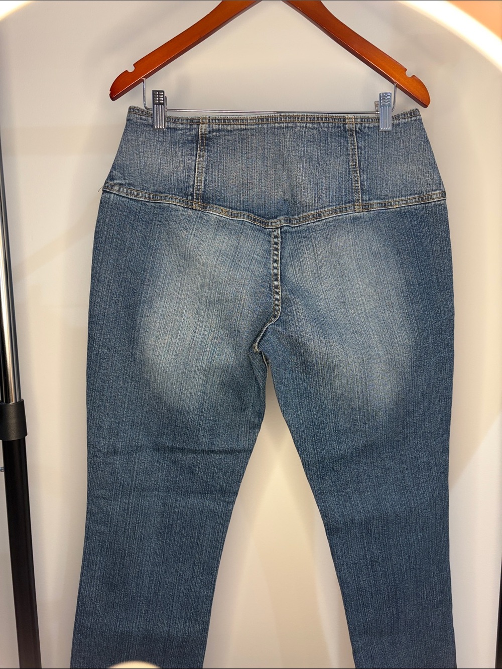 High-Rise Blue Stretch Jeggings for Women